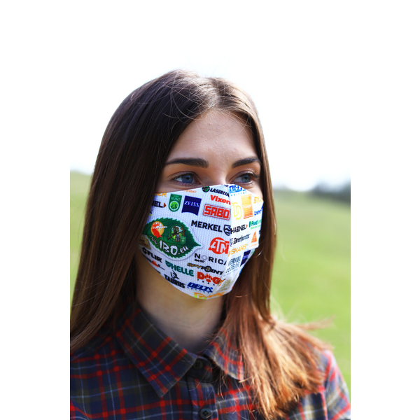 TETRAO bavlnená ochranná maska na tvár - reklamné značky IBO 1 ks 2