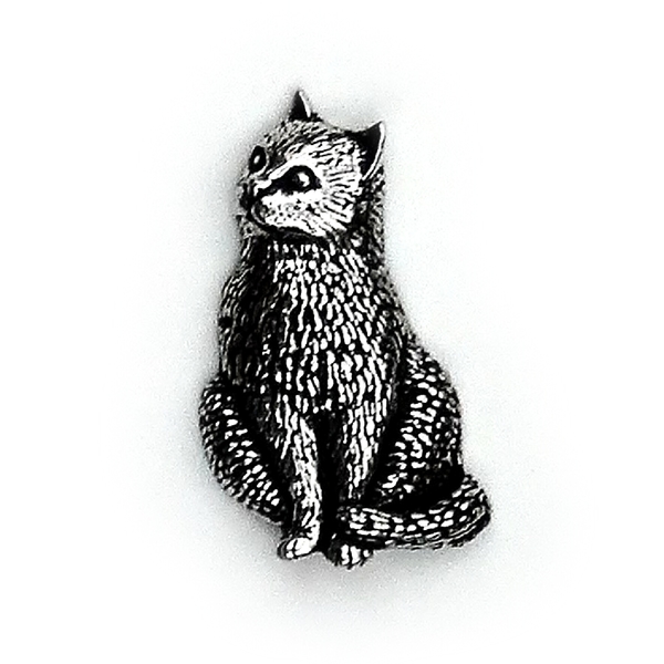 Odznak sediaca mačka