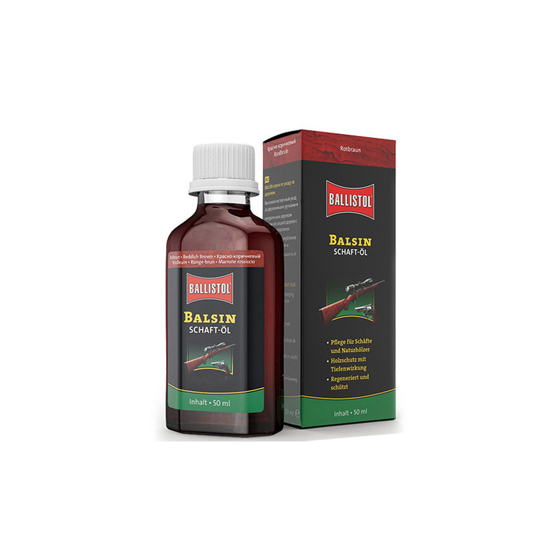Ošetrujúci olej Balsin na pažbu červenohnedý  – 50 ml 