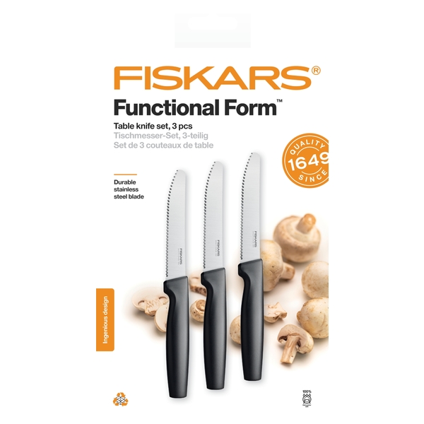 Sada 3 raňajkových nožov FISKARS Functional Form 2