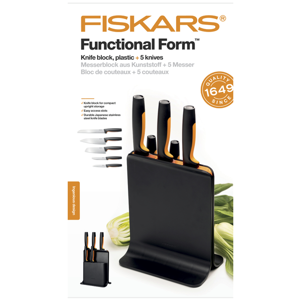 Blok s 5 nožmi FISKARS Functional Form 7