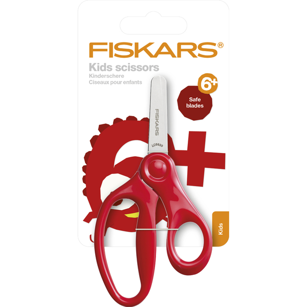 Detské nožnice so zaoblenou špičkou FISKARS, 13 cm, červené 7