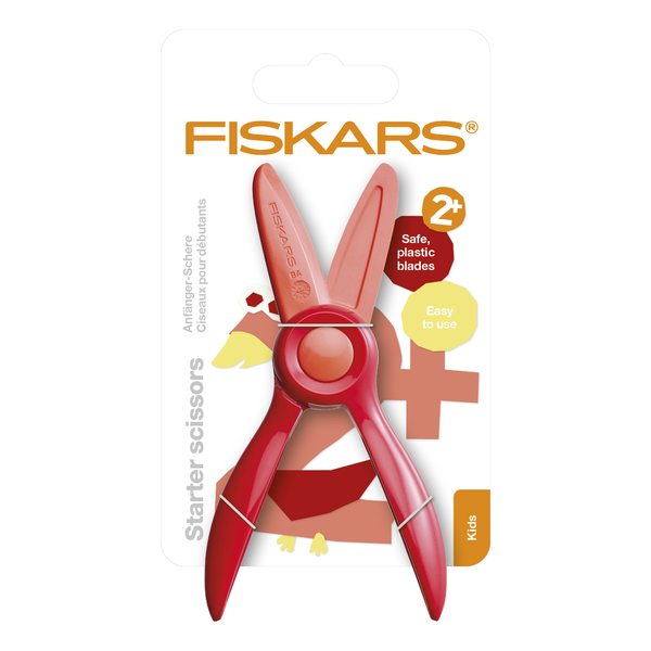 Prvé detské nožnice FISKARS, červené 4