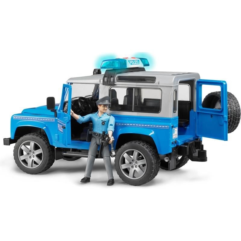 Land Rover Polícia s figúrkou BRUDER 1