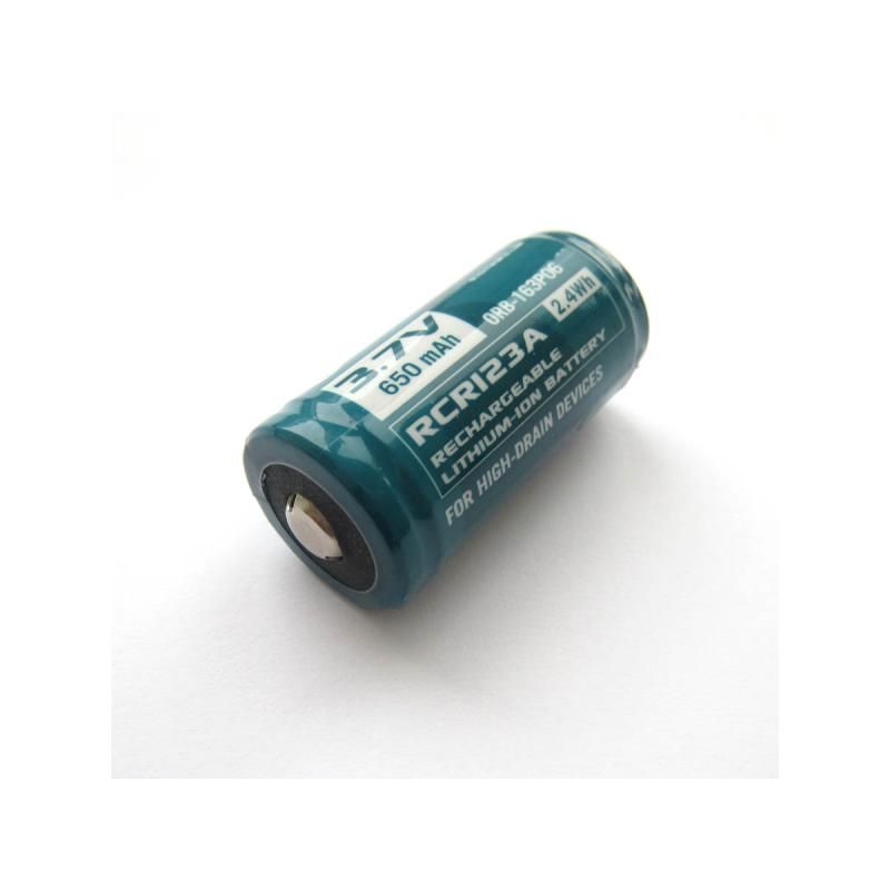 Batéria Olight RCR123A 650 mAh 3,7V nabíjateľná