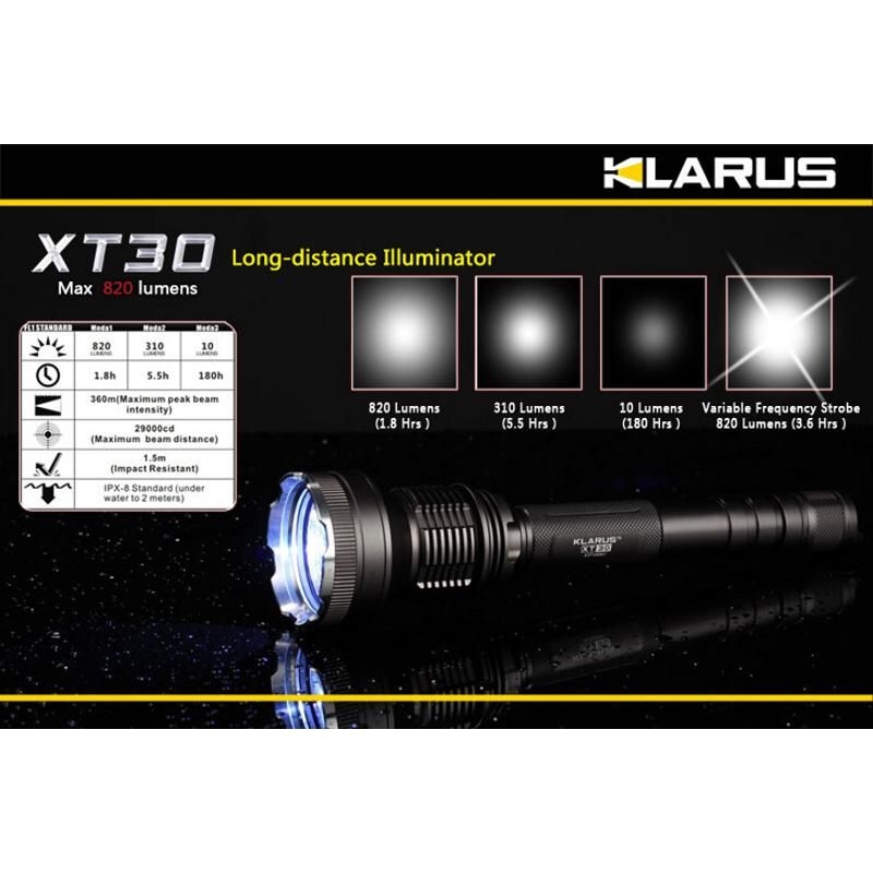 Svietidlo Klarus XT30 - predvádzacie 4