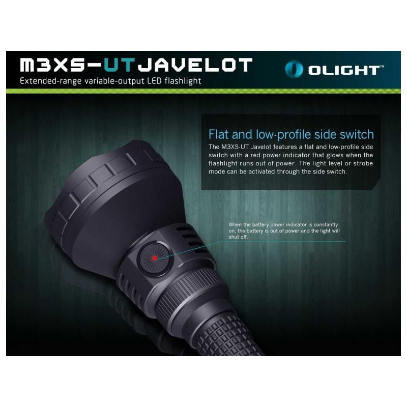 LED baterka Olight M3XS-UT Javelot 1200 lm - predvádzacie 10
