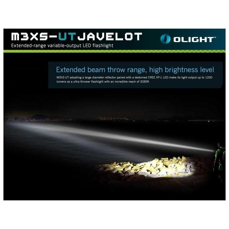 LED baterka Olight M3XS-UT Javelot KIT 1200 lm 8