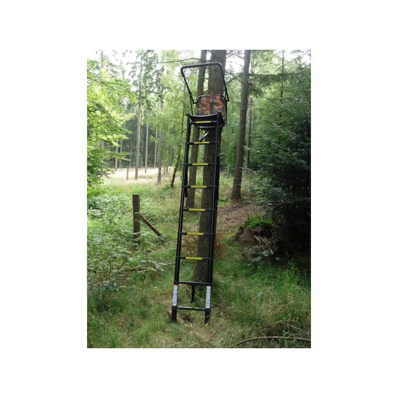 Hliníkový teleskopický rebrík s posedom na postriežku X3M1 3