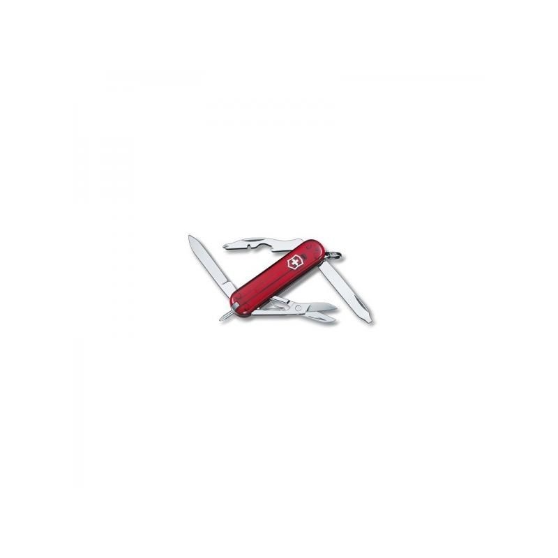 Vreckový nôž Victorinox Manager Ruby - 10 funkcií červený priehľadný