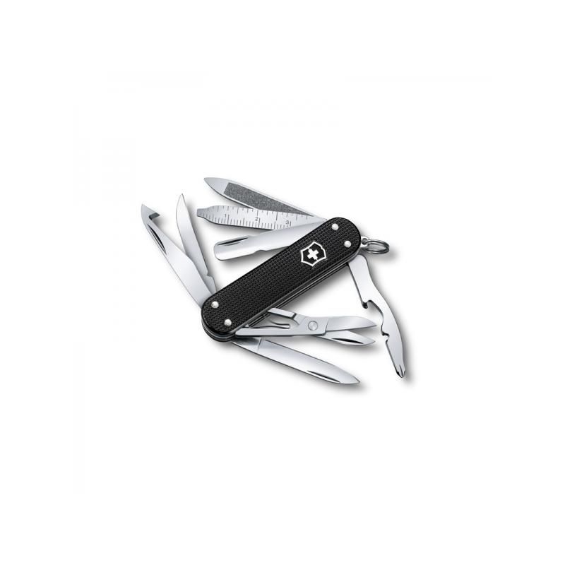 Vreckový nôž Victorinox MiniChamp - 14 funkcií hliníkový čierny