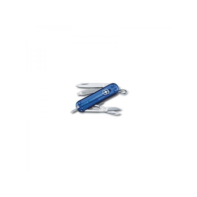 Vreckový nôž Victorinox Signature - 7 funkcií modrý priehľadný
