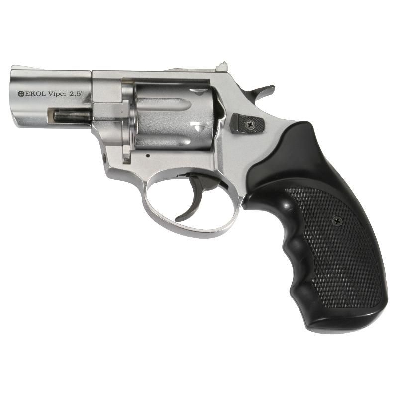 Flobert revolver EKOL Viper 2,5" Shiny Chrome 4 mm