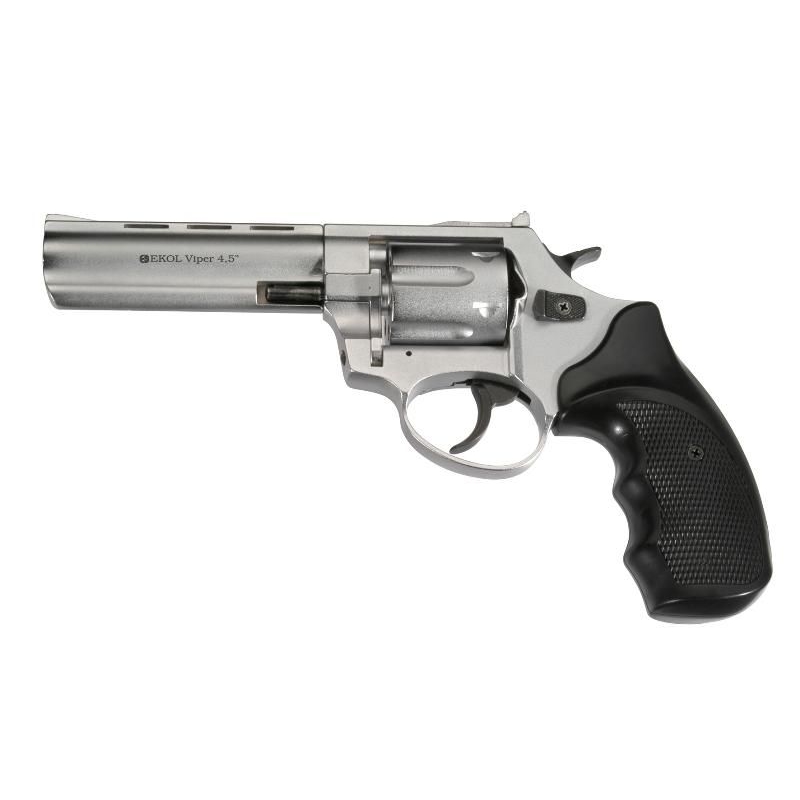 Flobert revolver EKOL Viper 4,5" Shiny Chrome 4 mm