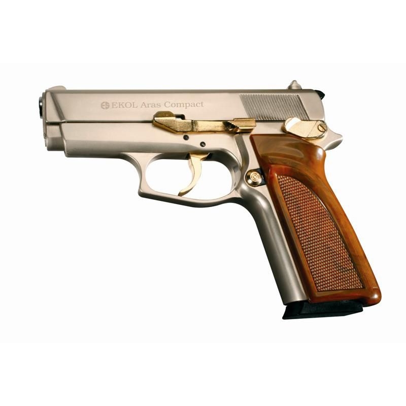 Obranná plynová pištoľ EKOL Aras Compact Fume Gold 9 mm