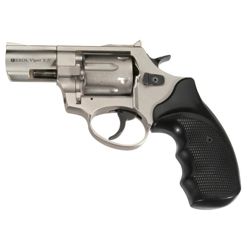 Obranný plynový revolver EKOL Viper 2,5" Shiny Chrome 9 mm