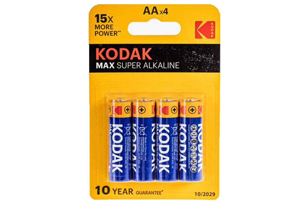 4 ks batérie alkalické AA  