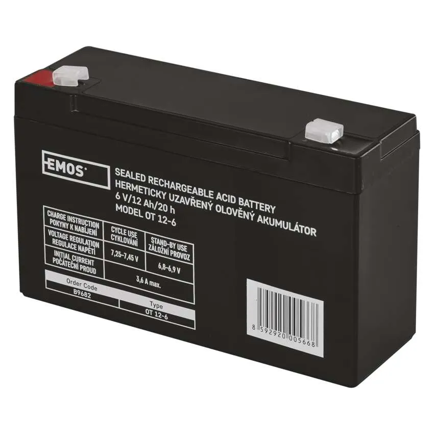 Batéria k podávačom a fotopasciam EMOS AGM 6V  