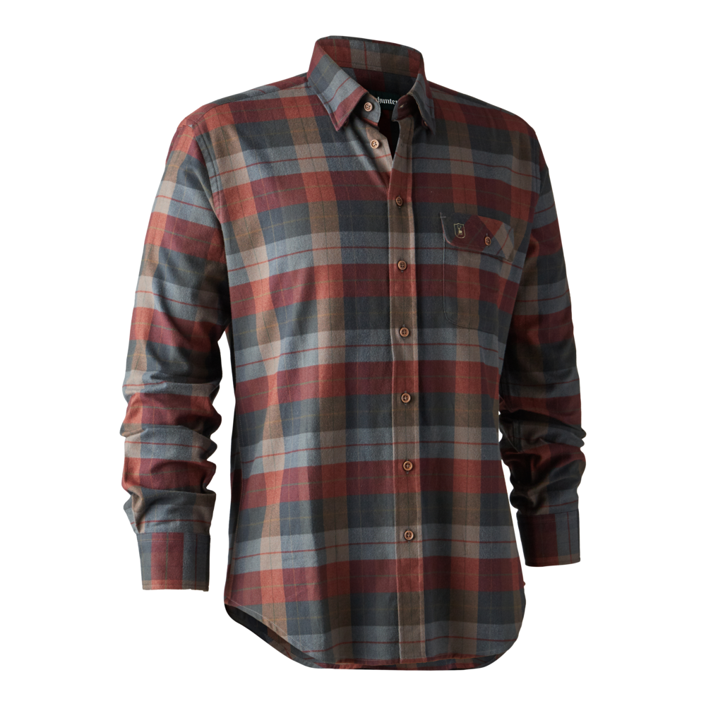 Pánska poľovnícka košeľa Deerhunter Ryan - Brown Check  43/44