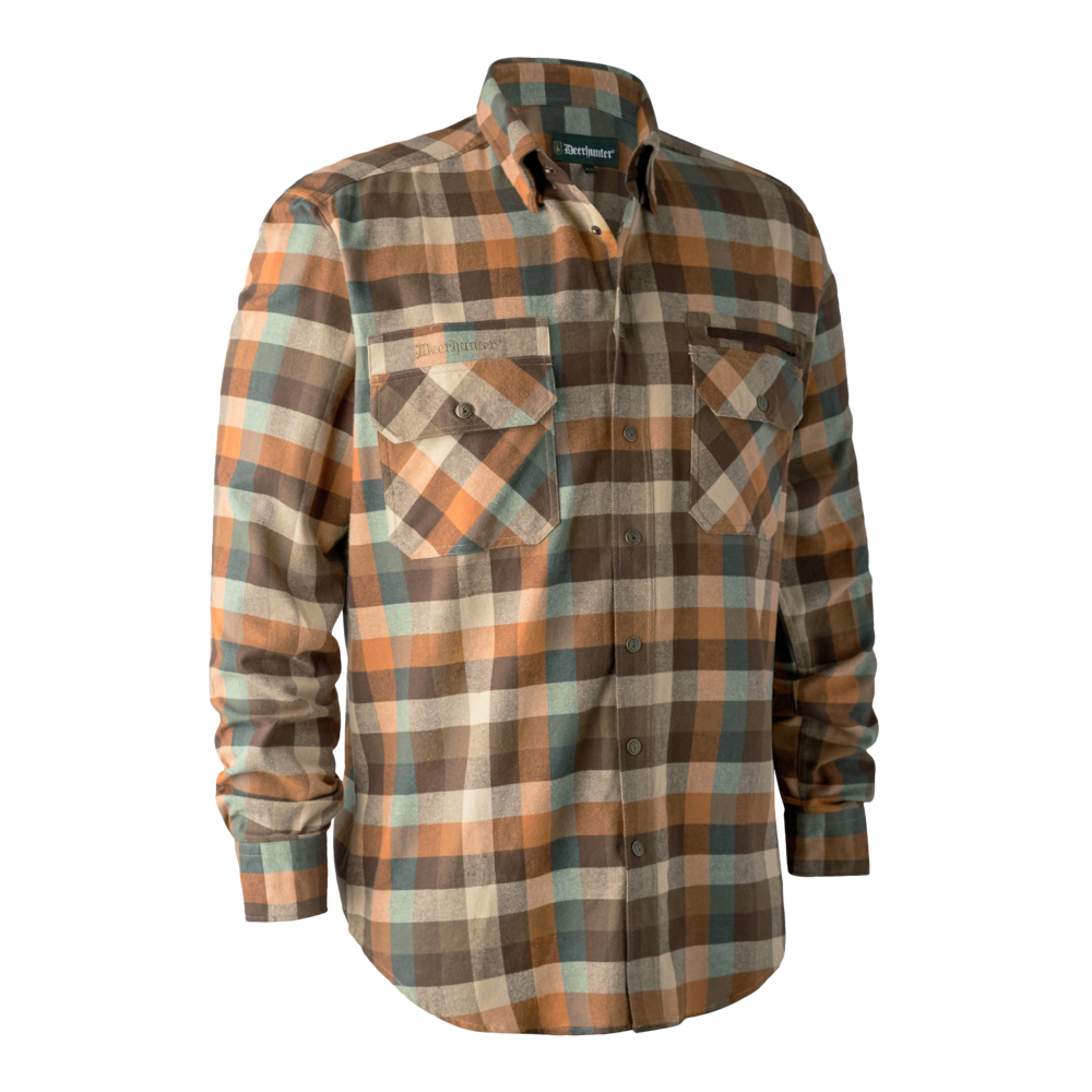 Pánska poľovnícka košeľa Deerhuter James - Brown Check  43/44