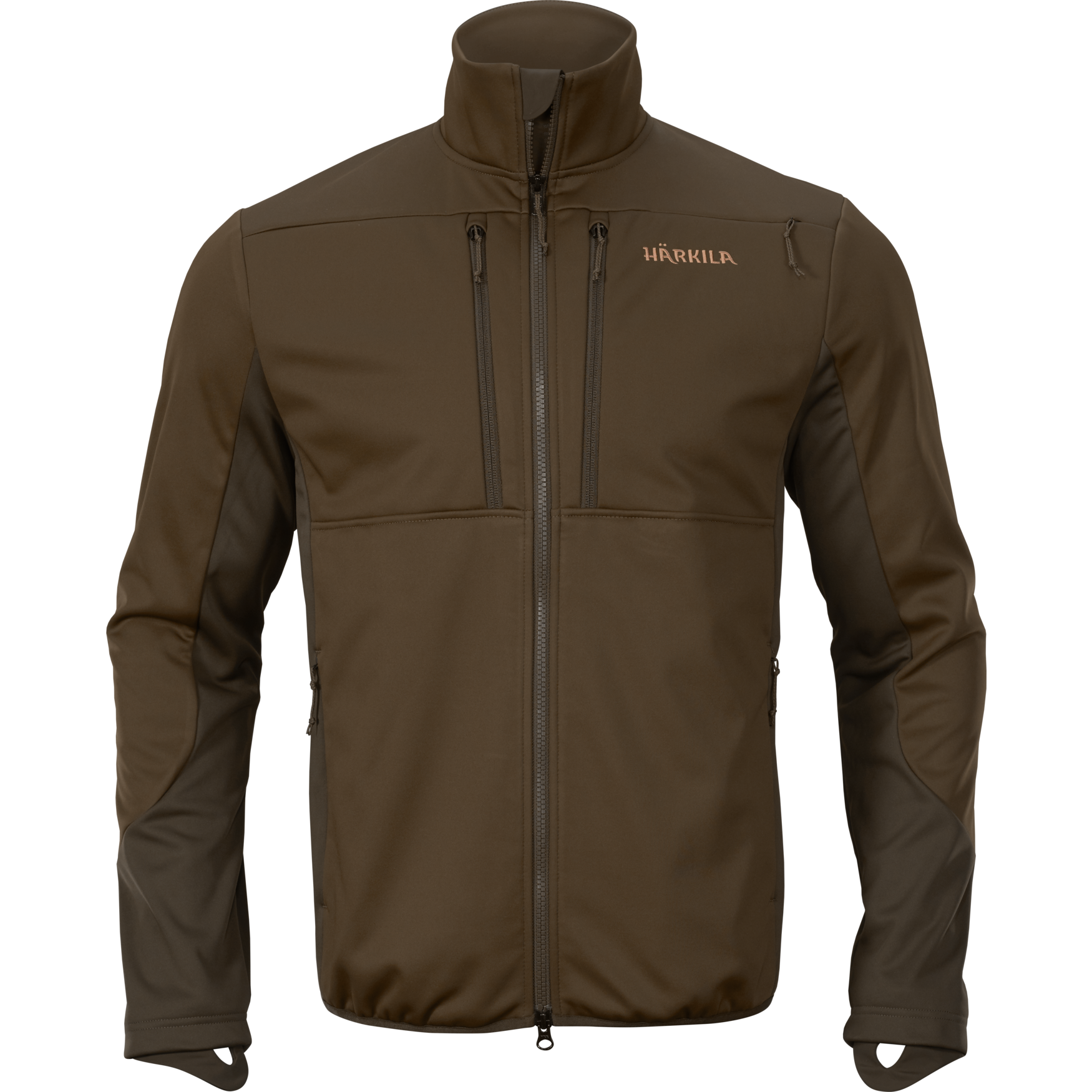 Pánska bunda Härkila Mountain Hunter Pro WSP Fleece Hunting Green/Shadow Brown  XL