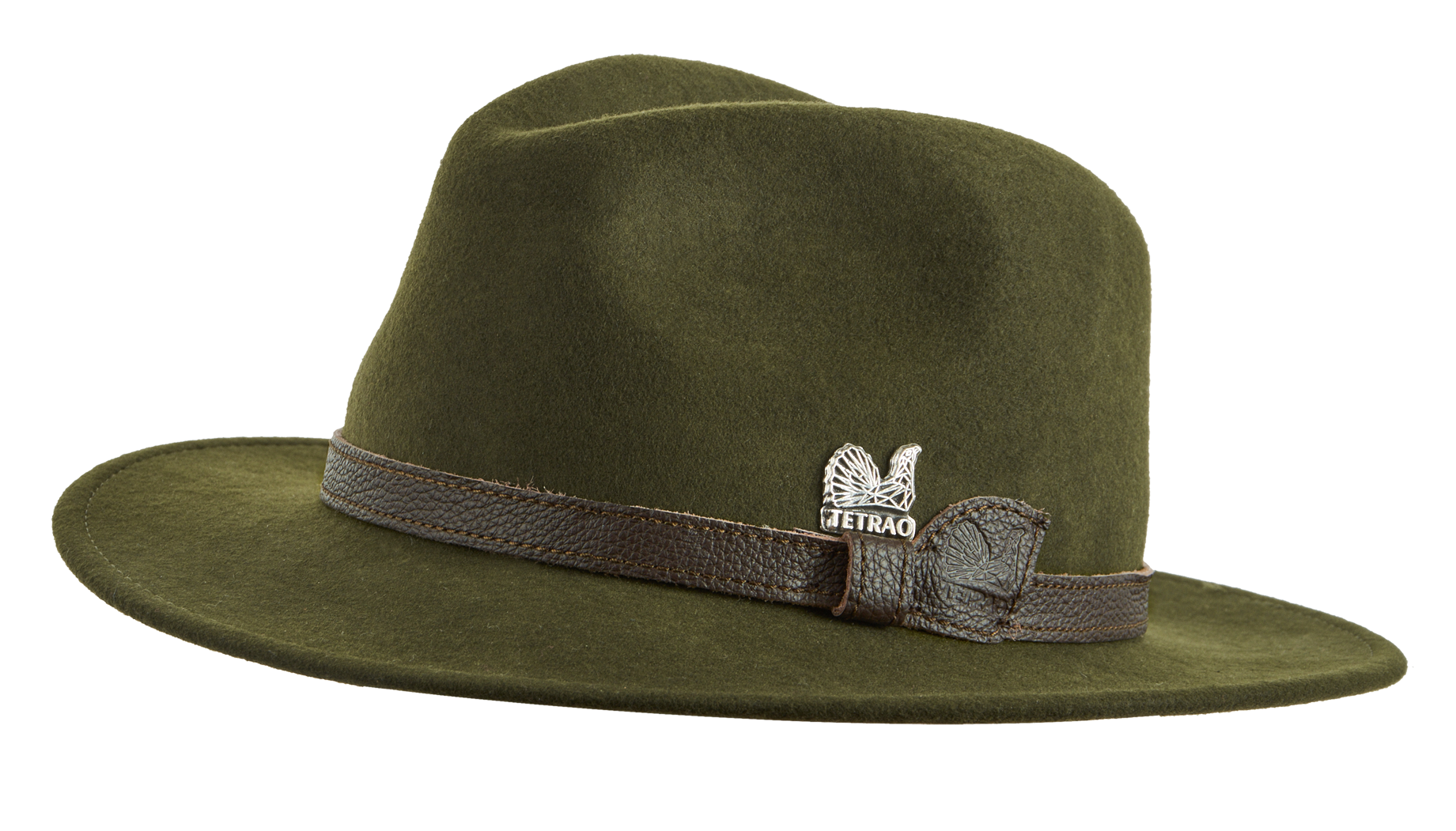 Poľovnícky klobúk TETRAO - s koženým remienkom zelený  59