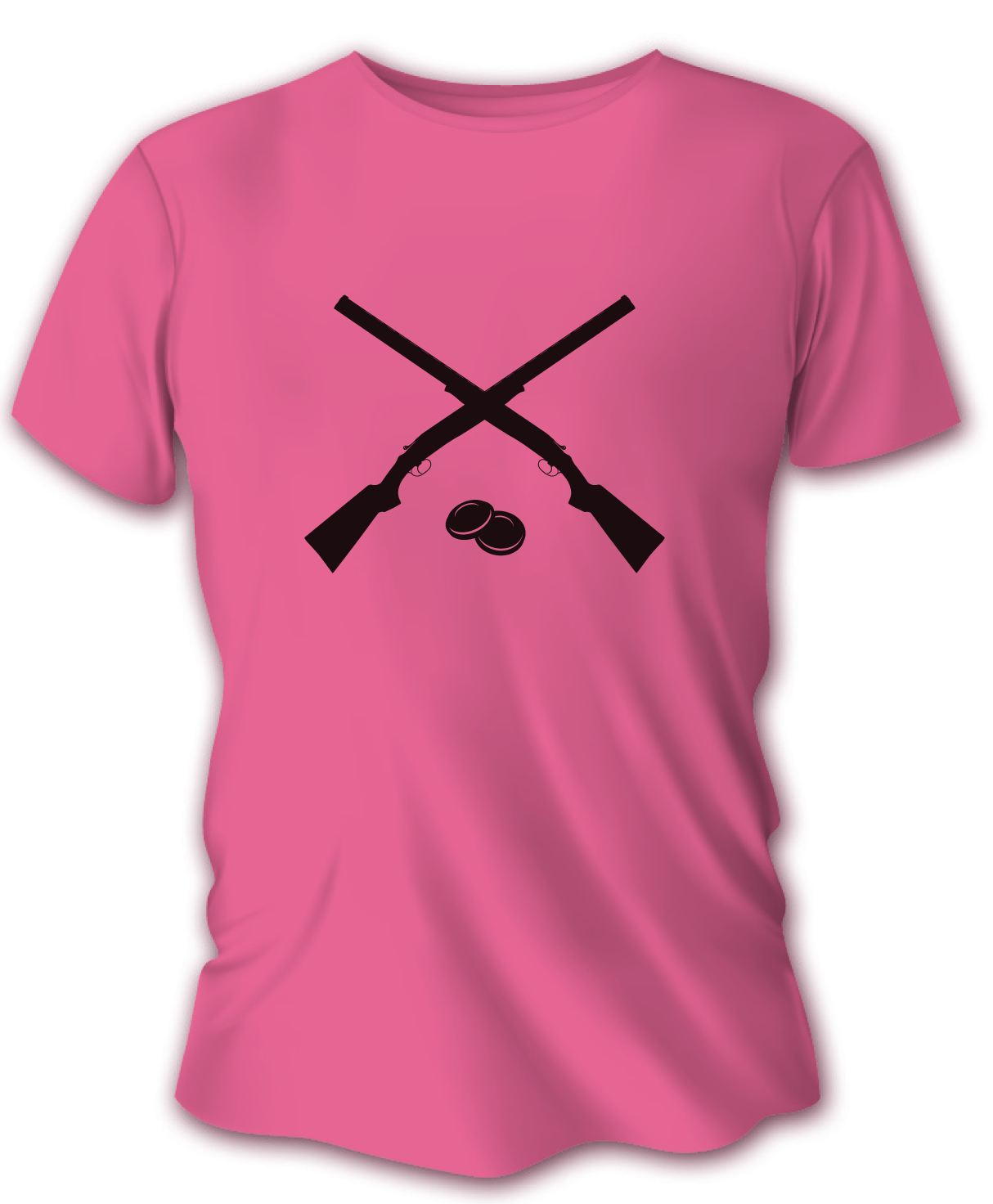 Dámske poľovnícke tričko TETRAO brokovnice - ružové  L