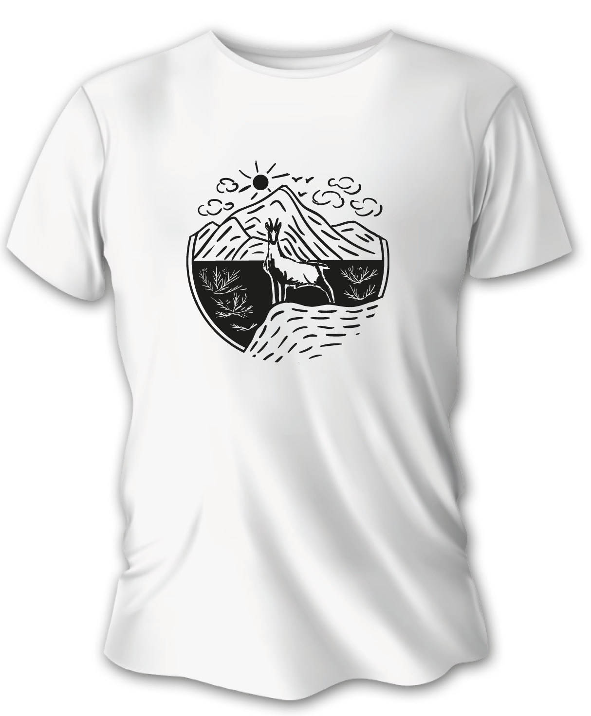 Dámske poľovnícke tričko TETRAO kamzík - biele  XS