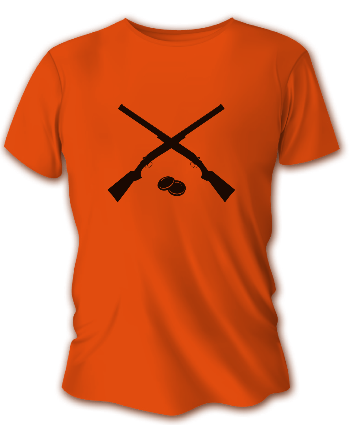 Pánske poľovnícke tričko TETRAO brokovnice - oranžové   L
