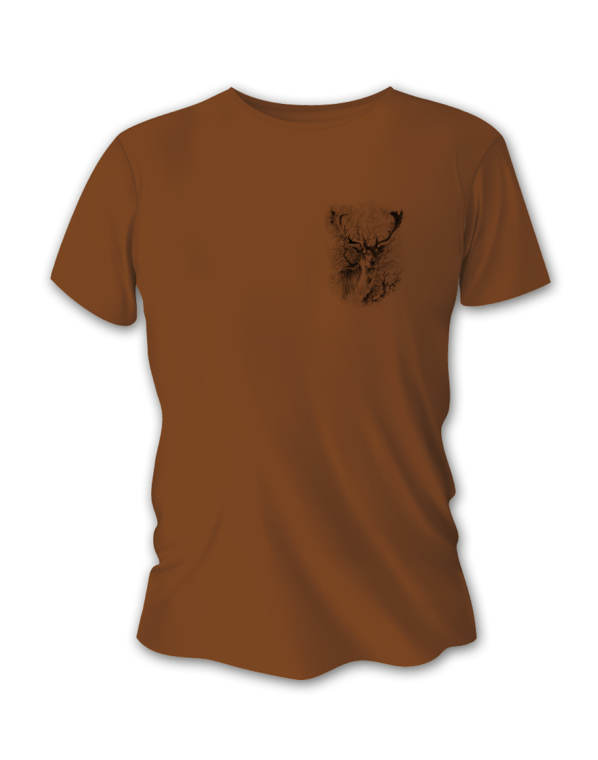 Pánske poľovnícke tričko TETRAO daniel malý - hnedé  XL