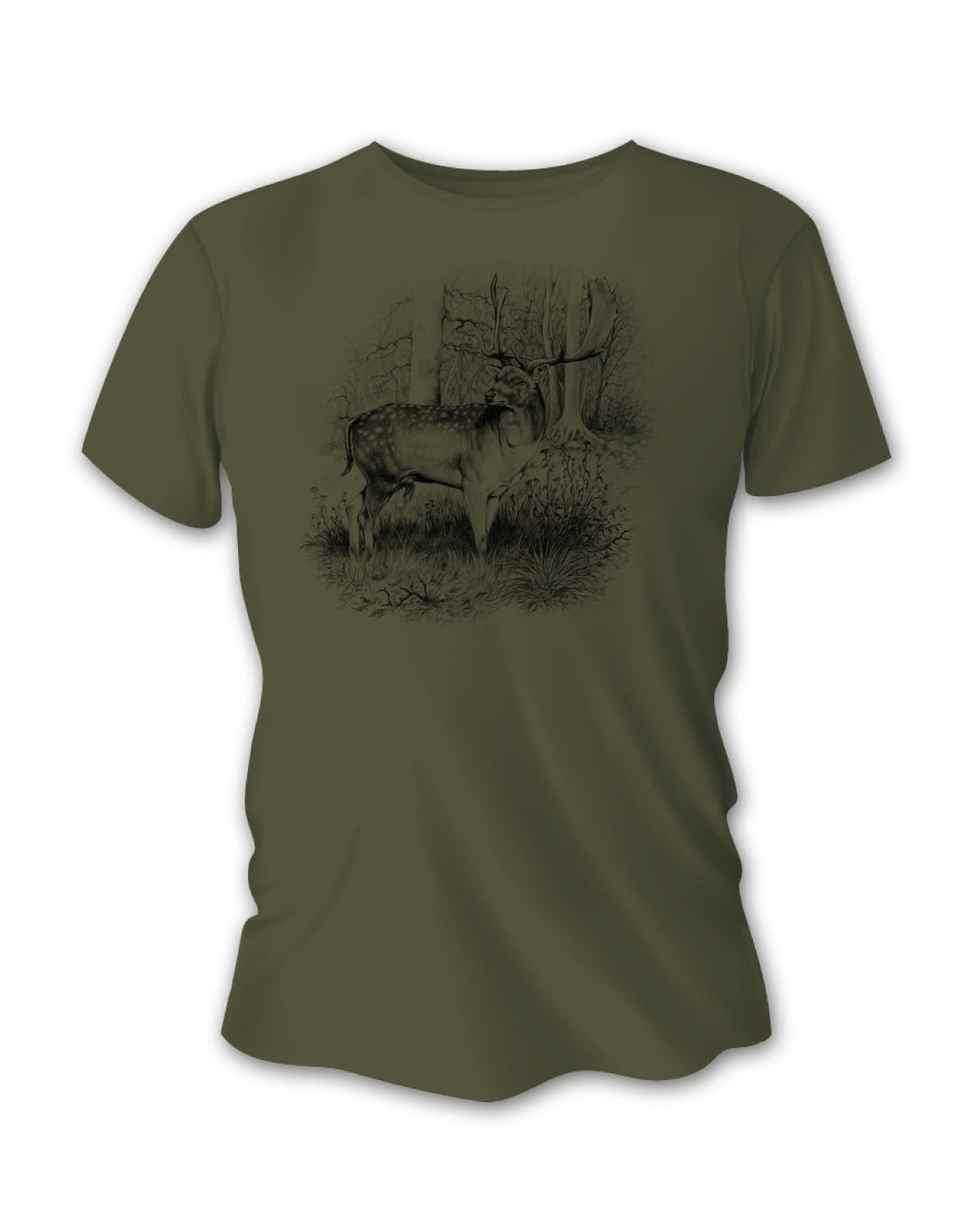 Pánske poľovnícke tričko TETRAO daniel veľký - zelené  2XL