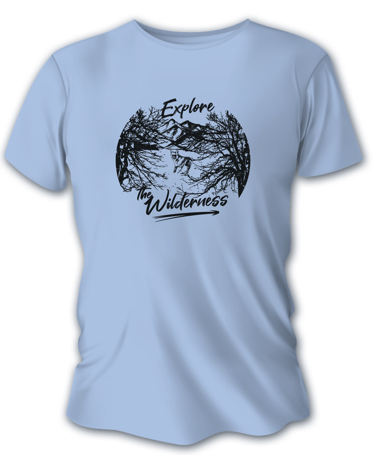Pánske poľovnícke tričko TETRAO Explore - modré  2XL