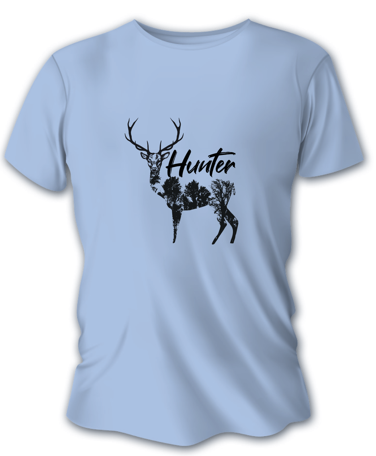 Pánske poľovnícke tričko TETRAO Hunter - modré  XL