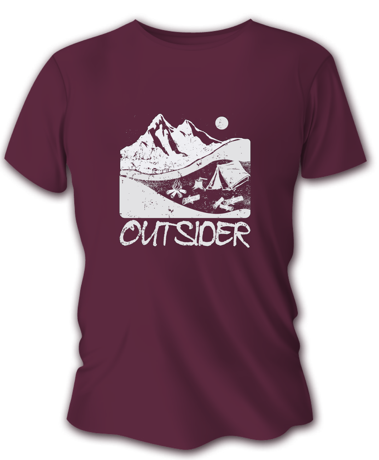 Pánske poľovnícke tričko TETRAO outsider - bordové   2XL