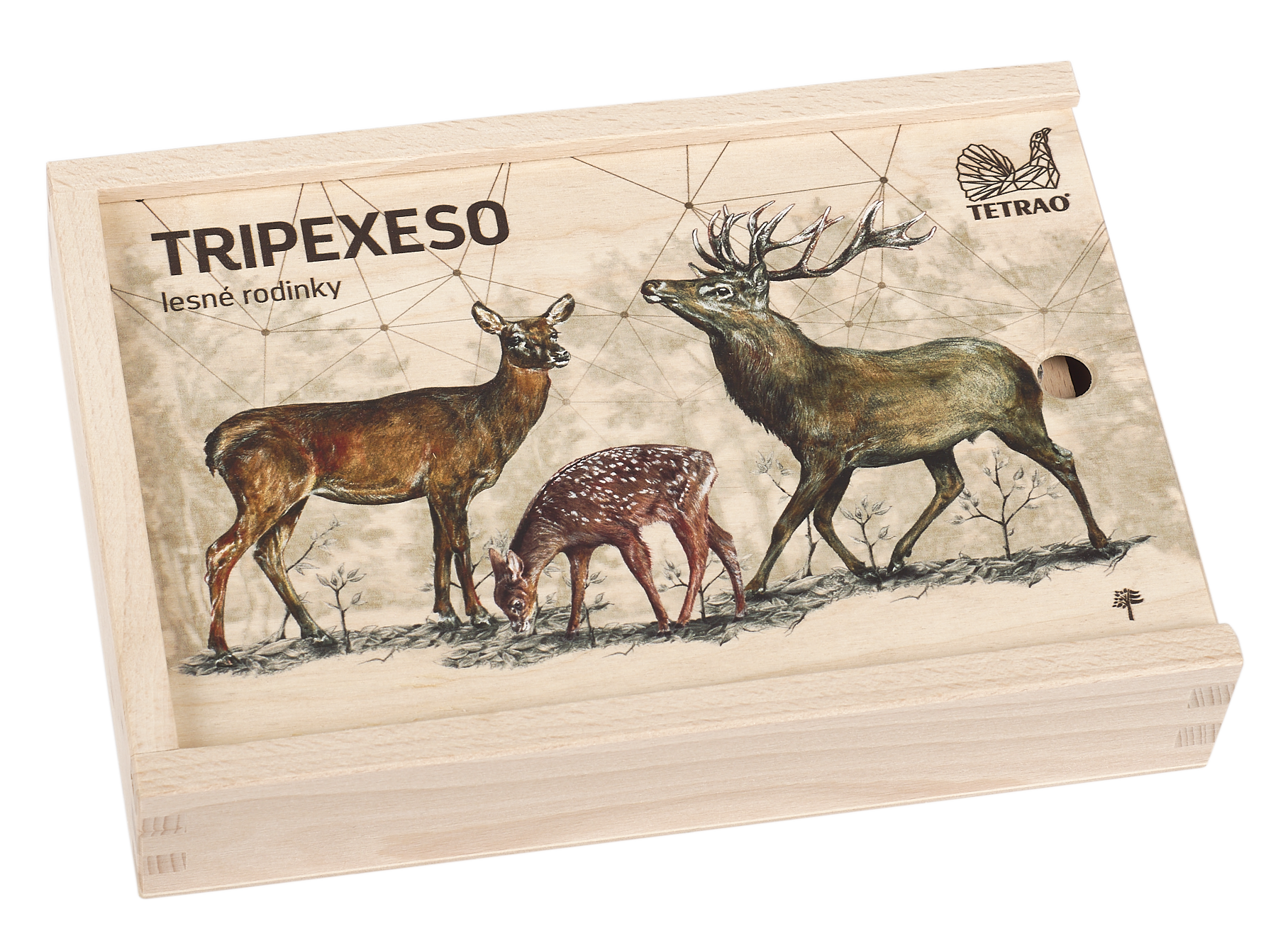 Vzdelávacie tripexeso TETRAO - lesné rodinky, 24 dielikov  