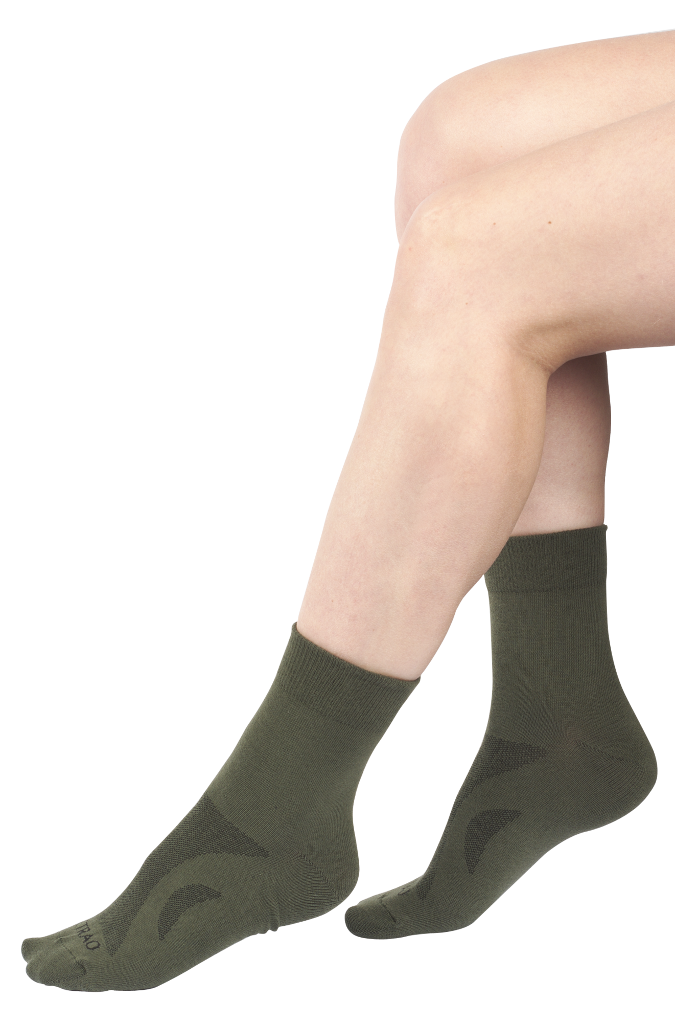 Ponožky na denné nosenie TETRAO Light - zelené  39-42