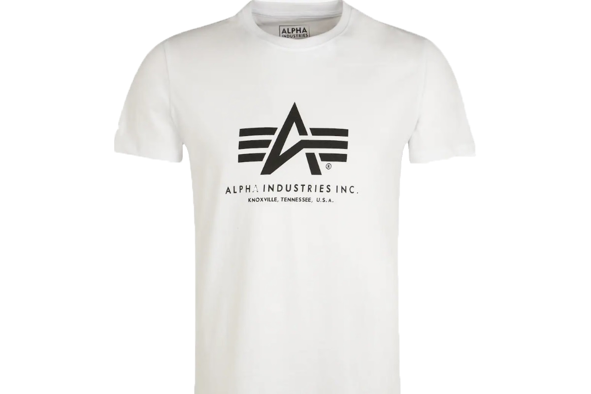 Tričko Alpha Industries Basic T-shirt biele  M