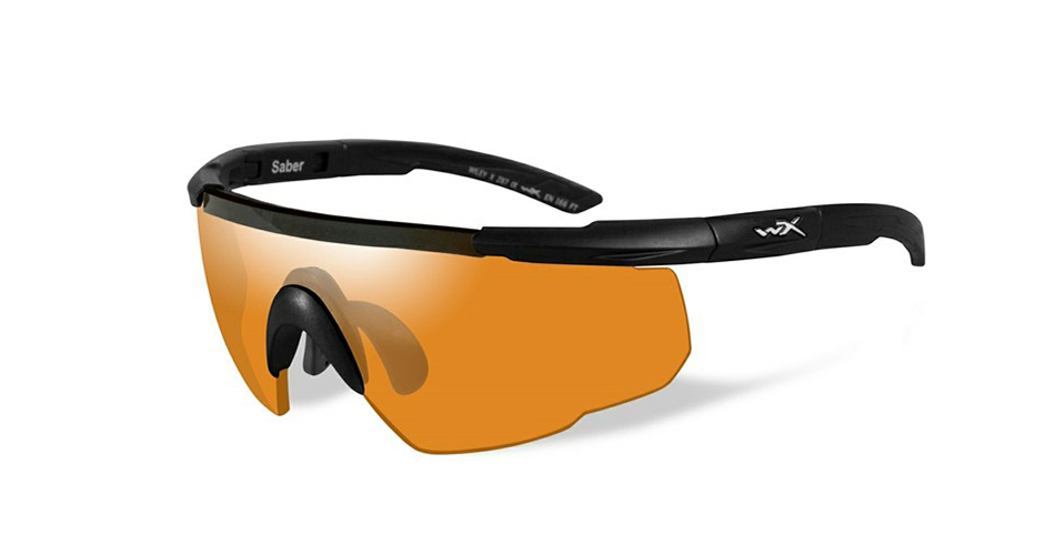 Okuliare Wiley X SABER Advanced oranžové sklá, čierny rám  