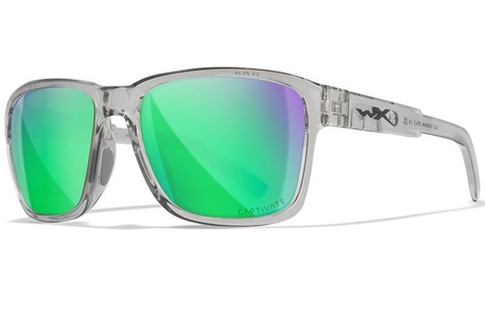 Okuliare Wiley X Trek Captivate polarizačné zelené sklá v sivom ráme  