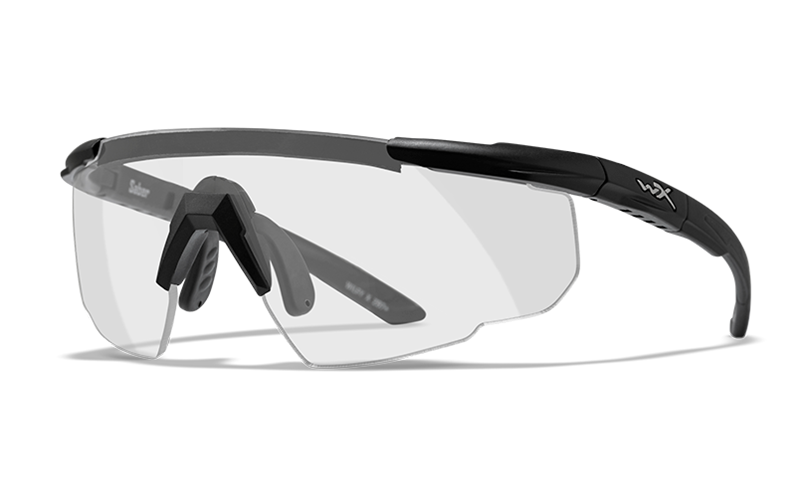 Športové okuliare Wiley X 303 Saber Advanced, číre sklá, čierny matný rám + púzdro  