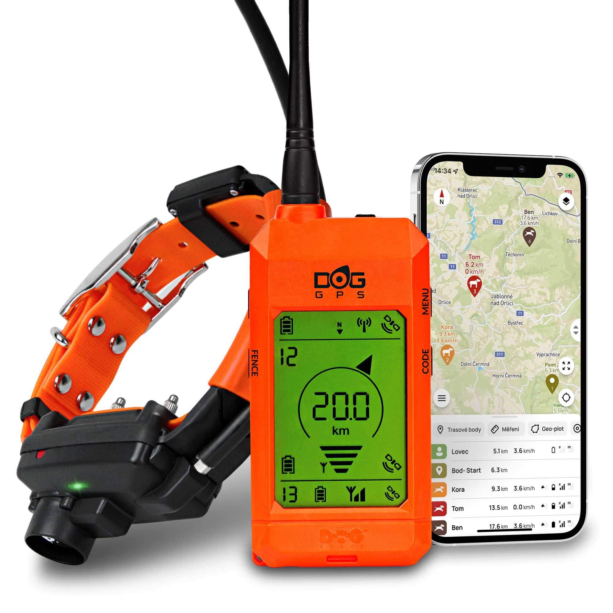 Satelitný GPS obojok Dogtrace DOG GPS X30TB - s výcvikovým modulom a zvukovým lokátorom  