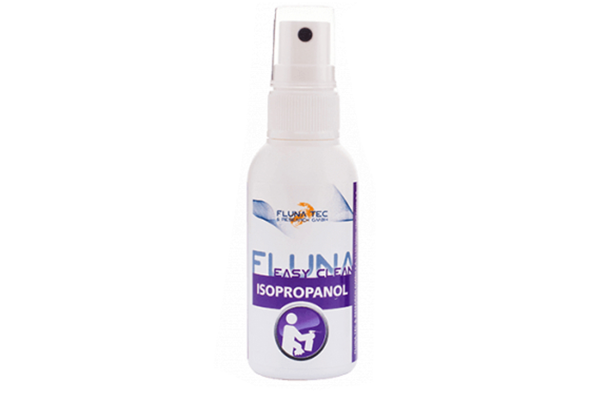 Odmasťovač sklenených povrchov Fluna Izopropanol s rozprašovačom 50 ml  