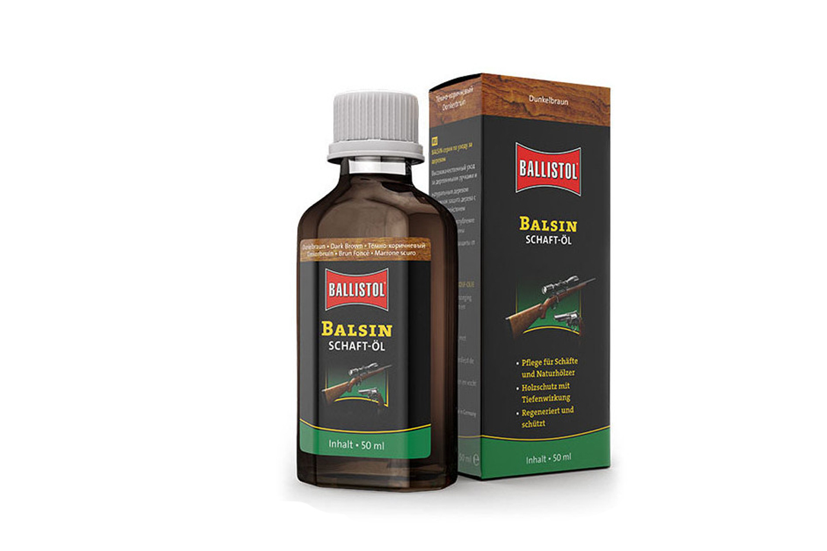 Ošetrujúci olej Balsin na pažbu tmavohnedý – 50 ml