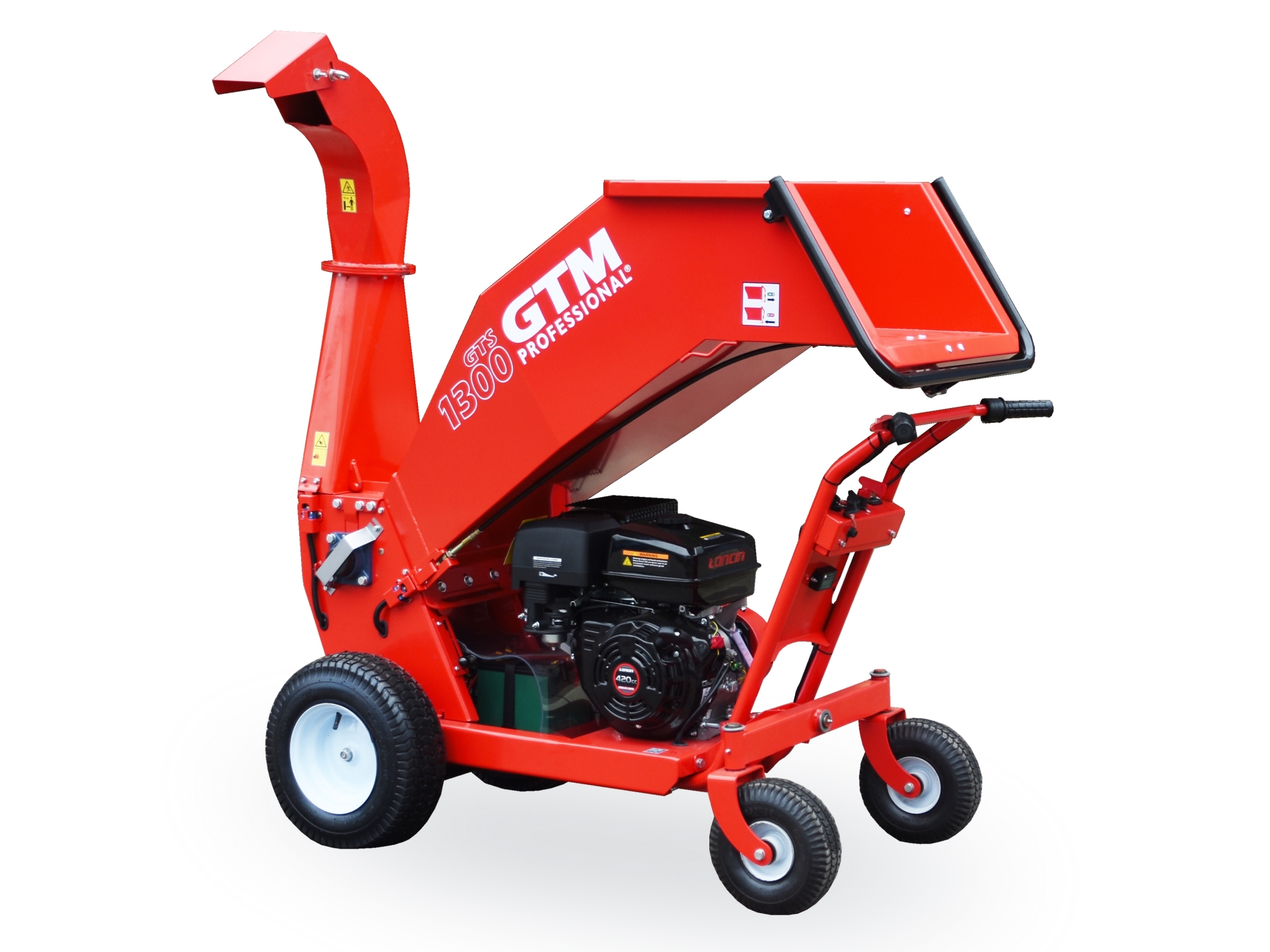 Benzínový štiepkovač GTM Professional GTS1300WDG s motorom Loncin  