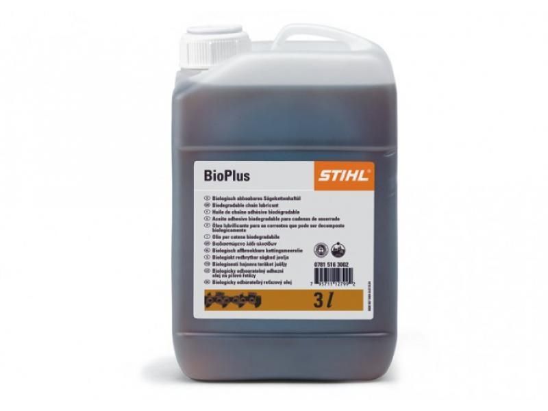 Adhézny olej na pílové reťaze STIHL BioPlus, 3 lit.  
